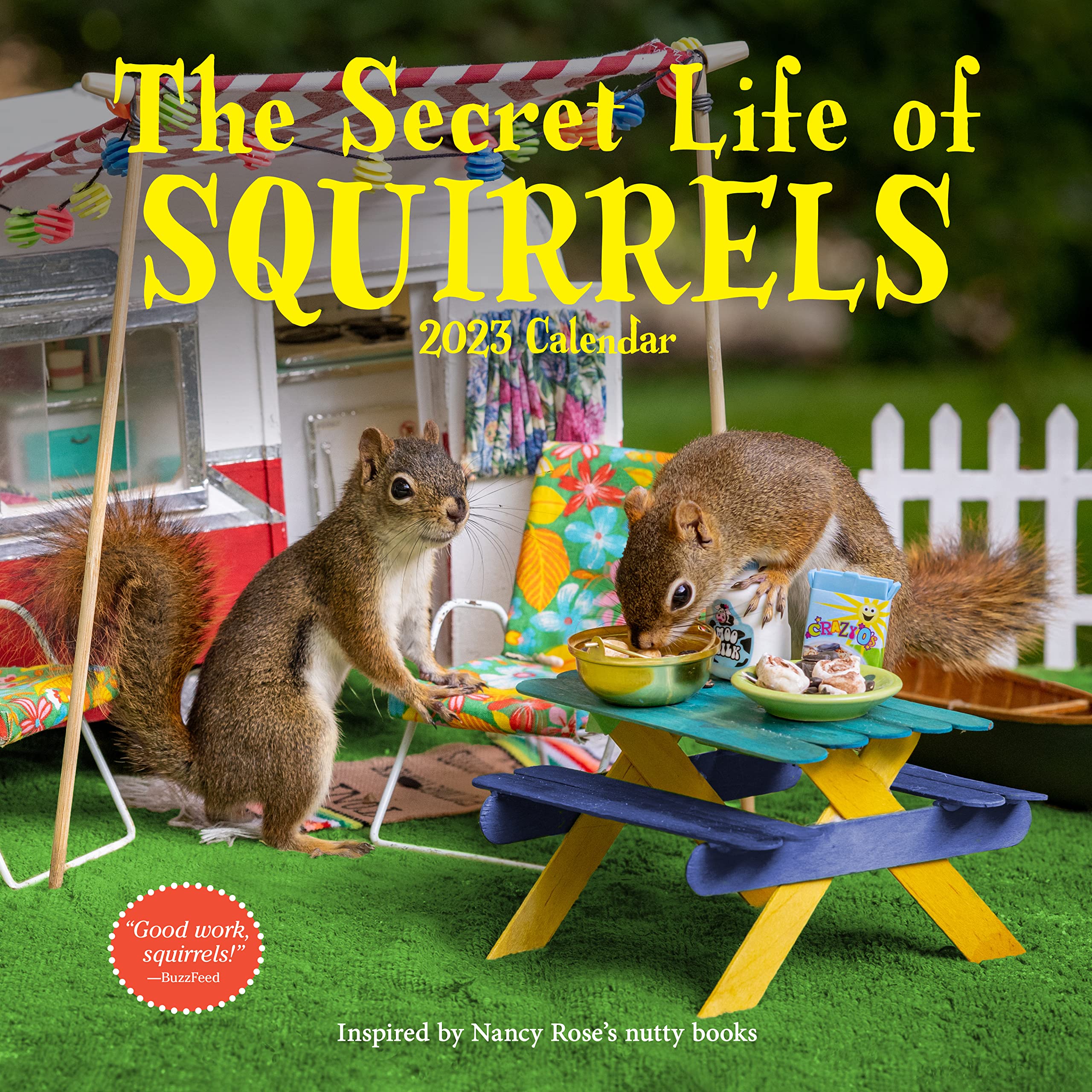 Secret Life Of Squirrels Wall Calendar cover image for 2023